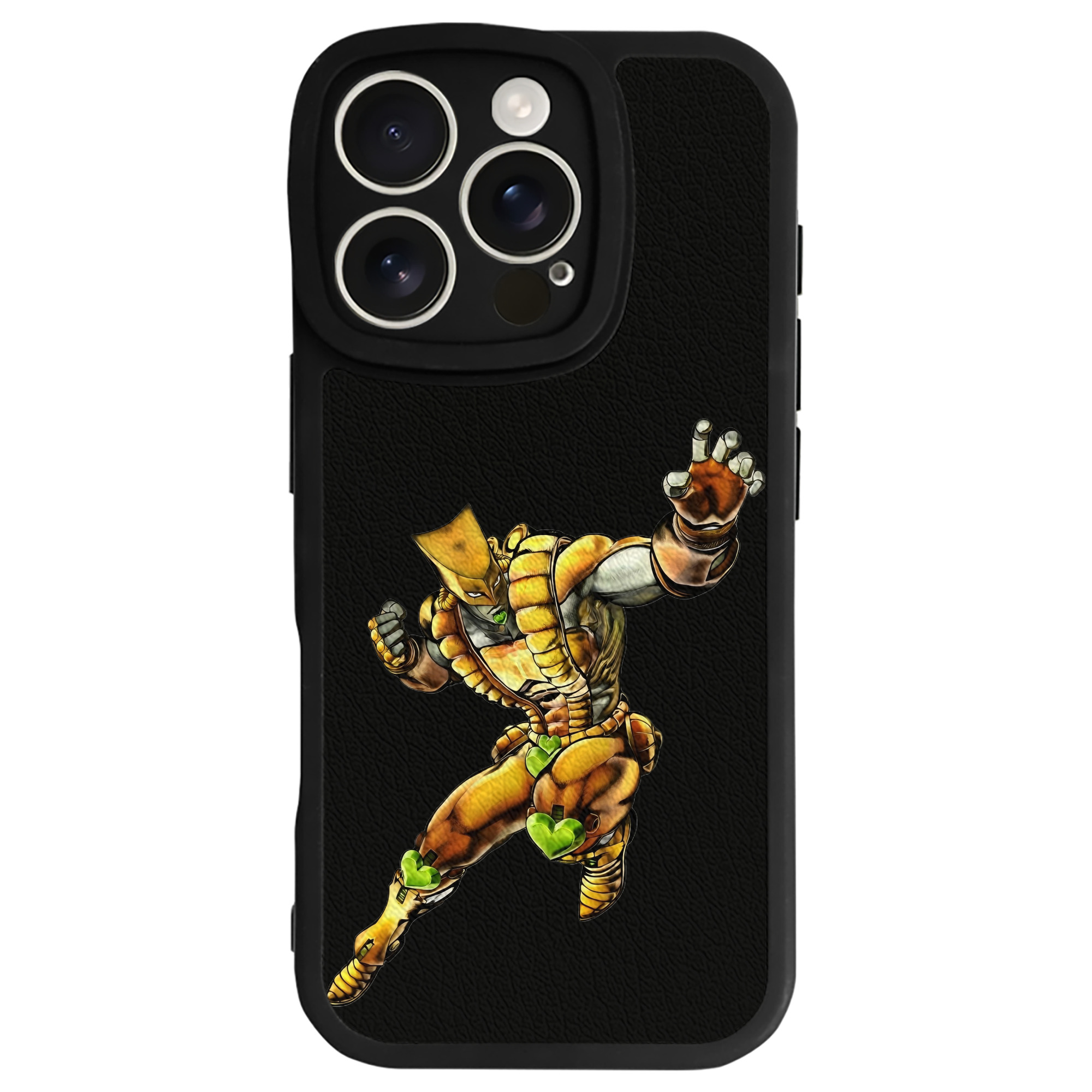 （画像用） ジョジョの奇妙な冒険 ディオ?ブランドー JoJo's Bizarre Adventure Dio Brando 【iPhone 16シリーズ対応】シリコンスマホケース（レザー調） 材質：シリコン